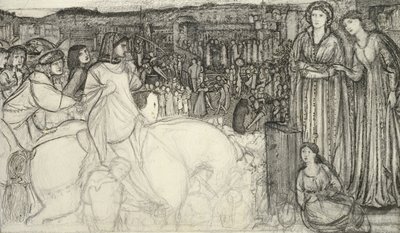 Gualdrada Donati presenting her Daughter to Buondelmente by Edward Burne Jones